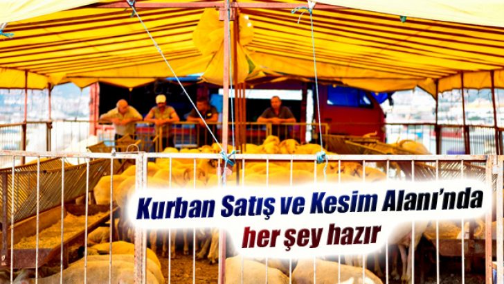 Kurban Satış ve Kesim Alanı’nda her şey hazır