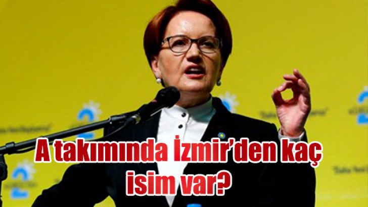 A takımında İzmir’den kaç isim var?