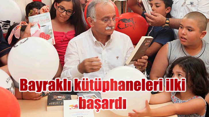 BAYRAKLI KÜTÜPHANELERİ İLKİ BAŞARDI